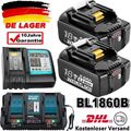 18V/9.0Ah 6000mAh Akku Für Makita BL1850 BL1830 BL1860B Led Anzeige / Ladegerät