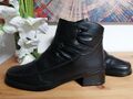 GABOR - neuwertige bequeme Stiefeletten Gr.6 (39) schwarz - 3,5cm Block-Absatz