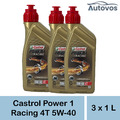 Castrol Power 1 Racing 4T 5W-40 3x1 Liter Motoröl