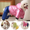 Wasserdichter Fleece-Hundemantel Winter-Warme Hundejacke Reflektierende F