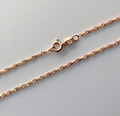 Singapur Kette Echt Silber 925 Rose Gold Länge 45 / 50 / 55 cm Juwelier Qualität