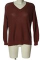 NOISY MAY V-Ausschnitt-Pullover Damen Gr. DE 40 braun Casual-Look