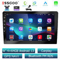 DAB+ Autoradio 2 DIN Android 13 GPS Nav BT WIFI Carplay 9" RDS FM USB MIK Kamera