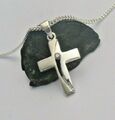 Kreuz Anhänger mit Kette Echt Silber 925 Damen Kinder Schmuck Kreuzanhänger neu