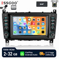 DAB+ Autoradio 2+32G Android 13 Carplay GPS Für Mercedes Benz C/CLC W203 209 KAM