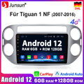 V1PRO 6+128GB 9"Android12 Autoradio CarPlay GPS NAVI für VW Tiguan 1NF 2007-2016