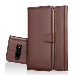 Handy Tasche Echt Leder Book Klapp Etui Schutz Hülle Bag für Samsung Galaxy S10