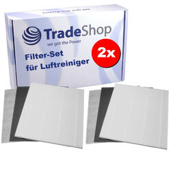 2x Luftreiniger-Filter (Vorfilter + HEPA + Aktivkohle) für DeLonghi DAP700EEX.2