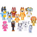 Bluey Family Bingo Dog Dad Mom Action Figures Familie und Freunde Set 12er- pack