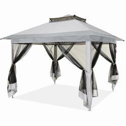 Pavillon 3x3 m/3,3x3,3 m Stabil Gartenzelt UV Pavillion Gartenpavillon Partyzelt