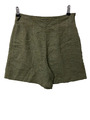 United Colors of Benetton Shorts W27 Gr. IT44 Khaki Vintage Wolle-Viskose T196