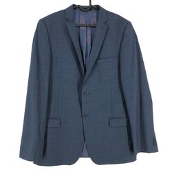 Ted Baker London Ausdauer Herren Bilston 70% Wolle Blazer Jacke Größe 42 - L