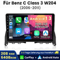 2+64GB Android 13 Carplay Autoradio GPS WiFi DAB Für Mercedes C Class W204 S204 