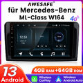 GPS Autoradio Für Mercedes-Benz ML GL Klasse w164 x164 Android 13 Carplay 4G+64G