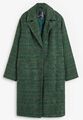 Mantel in Wolloptik Gr. 52 Mattgrün Kariert Damen Wintermantel Jacke Coat Neu*