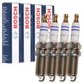 4x BOSCH FR6MPP332 0242240619 Zündkerze für MERCEDES W203 W211 M271 0041594503