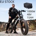 20 Zoll Elektrofahrrad EMountainbike 1000W Shimano E-Bike Fatbike 45KM/H Pedelec