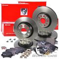 BREMBO 4x BREMSSCHEIBE+BELÄGE VORNE+HINTEN FÜR SKODA SUPERB 3T BJ 08-15