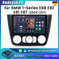 6+128GB 9"Android 13 Autoradio GPS Navi CarPlay Wifi DSP für BMW 1er E81 E82 E88