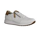 Paul Green 4085-045 Damenschuhe, Sneaker, Leder, Weiss/Braun, Wechselfußbett