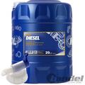 20 LITER SAE 15W-40 MANNOL DIESEL MOTORÖL passend für DIESELMOTOREN + HAHN