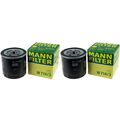 2x Original MANN-FILTER Ölfilter Oelfilter W 714/3 Oil Filter