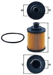 MAHLE OX 418D Ölfilter für ALFA ROMEO  passend für FIAT FORD LANCIA OPEL