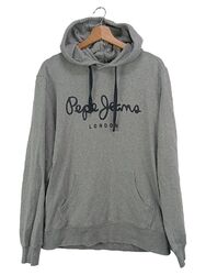 Pepe Jeans Kapuzenpullover L Grau Slim Fit Hoodie