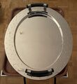 Alessi Serviertablett Oval ca.58x45cm,m. Schwarzen Griffen, von Michael Graves