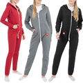 Basisstoff Jumpi Damen Jumpsuit Overall Onesie Einteiler