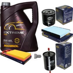 SCT Germany Inspektionspaket 5 L MANNOL Extreme 5W-40 für VW Skoda Golf IV 1.4