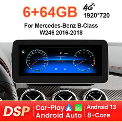 Für Mercedes B-Klasse W246/W242 2016-2018 Android 13 Autoradio CarPlay 64GB GPS