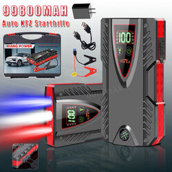 8000A Auto KFZ Starthilfe 229800mAh Jump Starter Ladegerät Booster PKW Powerbank