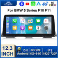 Android 13 GPS NAVI Autoradio 8Core 64GB DAB+ WiFi 4G Für BMW F10 F11 12,3" IPS