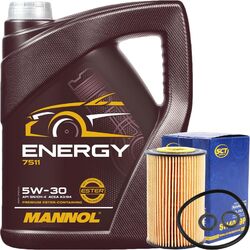 SCT ÖLFILTER 1.6 2.0 TDI + 5 LITER 5W-30 MOTORÖL MANNOL ENERGY 5W30 502 505.00