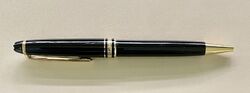 Original Montblanc Meisterstück Kugelschreiber No.164 Schwarz Gold + 2 Minen