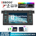 7"Android 13 Carplay Autoradio GPS Nav WiFi RDS für BMW 3er E46 1998-2006 2+64G