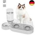 Katzen Futternapf Set, 3er Katzennapf Futternapf Katze Erhöht mit Automatischer 