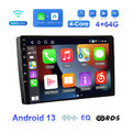 4+64GB 2 DIN 9" Autoradio mit Wireless Android Auto Carplay GPS Navi WIFI 4 Core