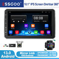 DAB+ Autoradio 1 DIN Mit Bildschirm Navigation KAM Android 13 Drehbarer 10'' 16G