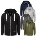 Herren Sweatjacke Kapuzenpullover Jacke Kapuze Hoodie Sweater Pullover H-341 NEU