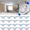 6/12/20x LED Einbaustrahler 3W Einbau Strahler Decken Leuchte Flach Spot 230V