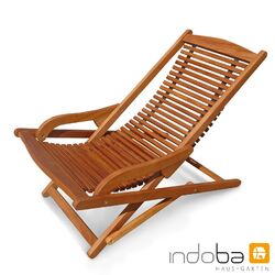 TOP ANGEBOT Relaxchair Liegestuhl Sonnenliege Garten Relax Stuhl Eukalyptus Holz