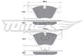 TOMEX Brakes Bremsbelagsatz Scheibenbremse TX 10-69 für BMW 5er E34 Touring 7er