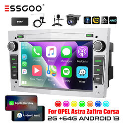 2+64G Carplay DAB+ Autoradio Android 13 GPS Kamera Für Opel Astra H Corsa Zafira