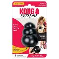 KONG Extreme Black Dog Toy Made of Natural Rubber Available in Sizes S, M, and L