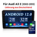 Für Audi A3 S3 RS3 8P 8V 8PA 9'' Carplay Autoradio Android 12 2+32G RDS GPS Navi