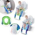 Baby Toilettentrainer Toilettensitz Lerntöpfchen Sitz mit Treppe für 1-7 Kinder