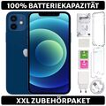 Apple iPhone 12 - 64 128 256 GB - Blau Blue - 100% Batterie - XXL Starterset