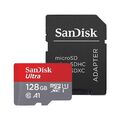 SanDisk Ultra Micro SD 128GB Class 10 SDHC SDXC Speicherkarte & Adapter